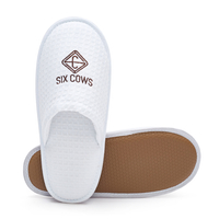 Wholesale Beauty Salon Home Hotel Homestay Disposable Slippers Waffle Slippers