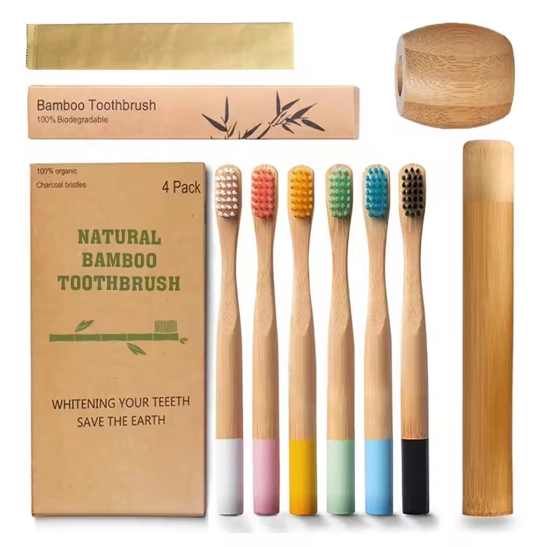 ECO Bamboo Disposable Biodegradable Bamboo Hotel Toothbrush