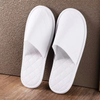White Non-Woven Fabric Hotel Slipper One Time Use Non Woven Disposable Slippers