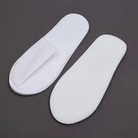 Non Woven Hotel Slipper White SPA Airline Single Use Slippers