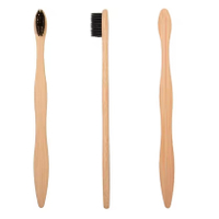 Soft Bristle Eco Friendly Small Waves Bamboo Toothbrush