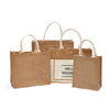 Wholesale Factory Supply Reusable Foldable Burlap Tote Bags Jute Bag