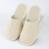 Wholesale Luxury Eco Friendly Soft Cork Wood Fabric Canvas Disposable Slippers Shoes For Hotels