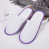 Wholesale Factory Supply Custom Logo Printed Bulk White Disposable Hotel Slippers