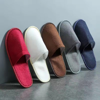 OEM Hotel Disposable Open Toe Terry Sponge Female Slippers