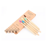 Wholesale Big Head Travel Case Round Tail Set Bamboo Toothbrush