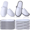 Wholesale Velvet Guests Disposable Slippers Closed Toe Spa Slippers for Women