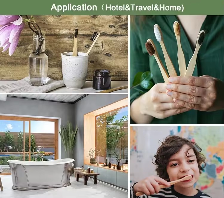Disposable Biodegradable Bamboo Hotel Toothbrush
