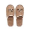 Custom Brown Linen Slippers Disposable Cheap Hotel Slippers