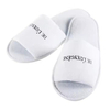 Simple Design Cotton Velour Disposable SPA Hotel Slippers With Logo