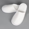 Luxury White Disposable Hotel Slippers Velour Waffle Coral Fleece Slipper 