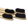 Wholesale 100% Biodegradable Natural Bamboo Toothbrush with Soft Charcoal Bristles