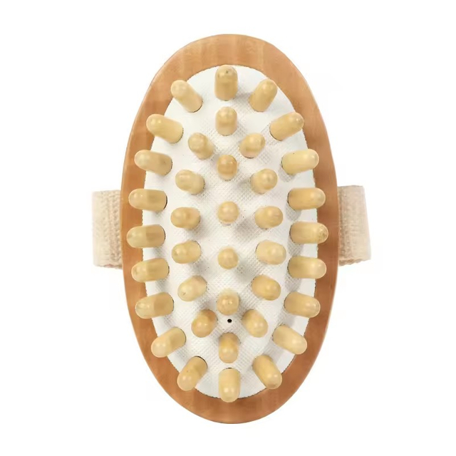 Wooden Body Massage Cellulite Brush Relieve Tense Oil Spa Air Cushion Massage Hair Comb Scalp Brush