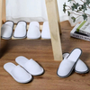 Wholesale Velvet Guests Disposable Slippers Closed Toe Spa Slippers for Women