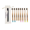 Wholesale Soft Fur Flat Bamboo Environmental Protection Hotel Toothbrush