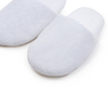 Custom Waffles Hotel Slippers with Logo Embroidered White Closed-toe Indoor Slippers