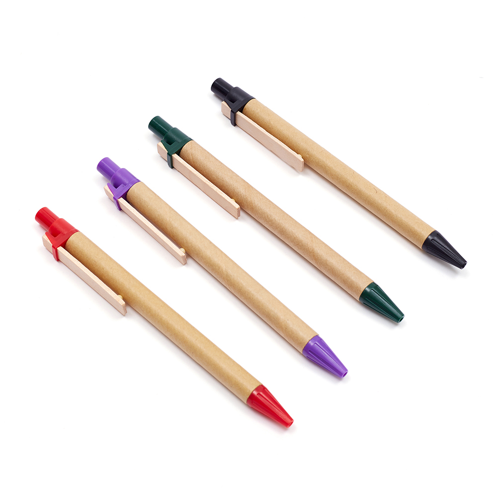 Custom Eco Friendly White Roller Paper Scroll Rolling Ball Pens