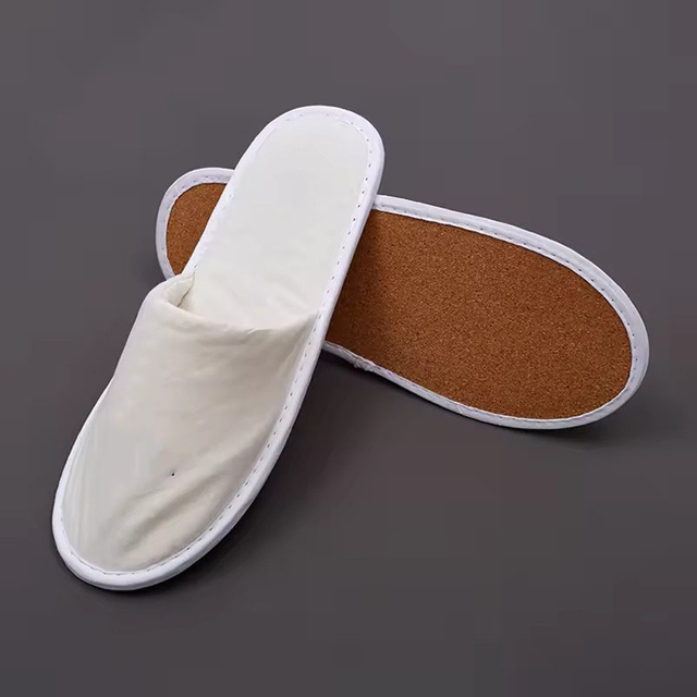 Wholesale High Quality No Plastic No Toxic Cotton Canvus Hotel Slippers
