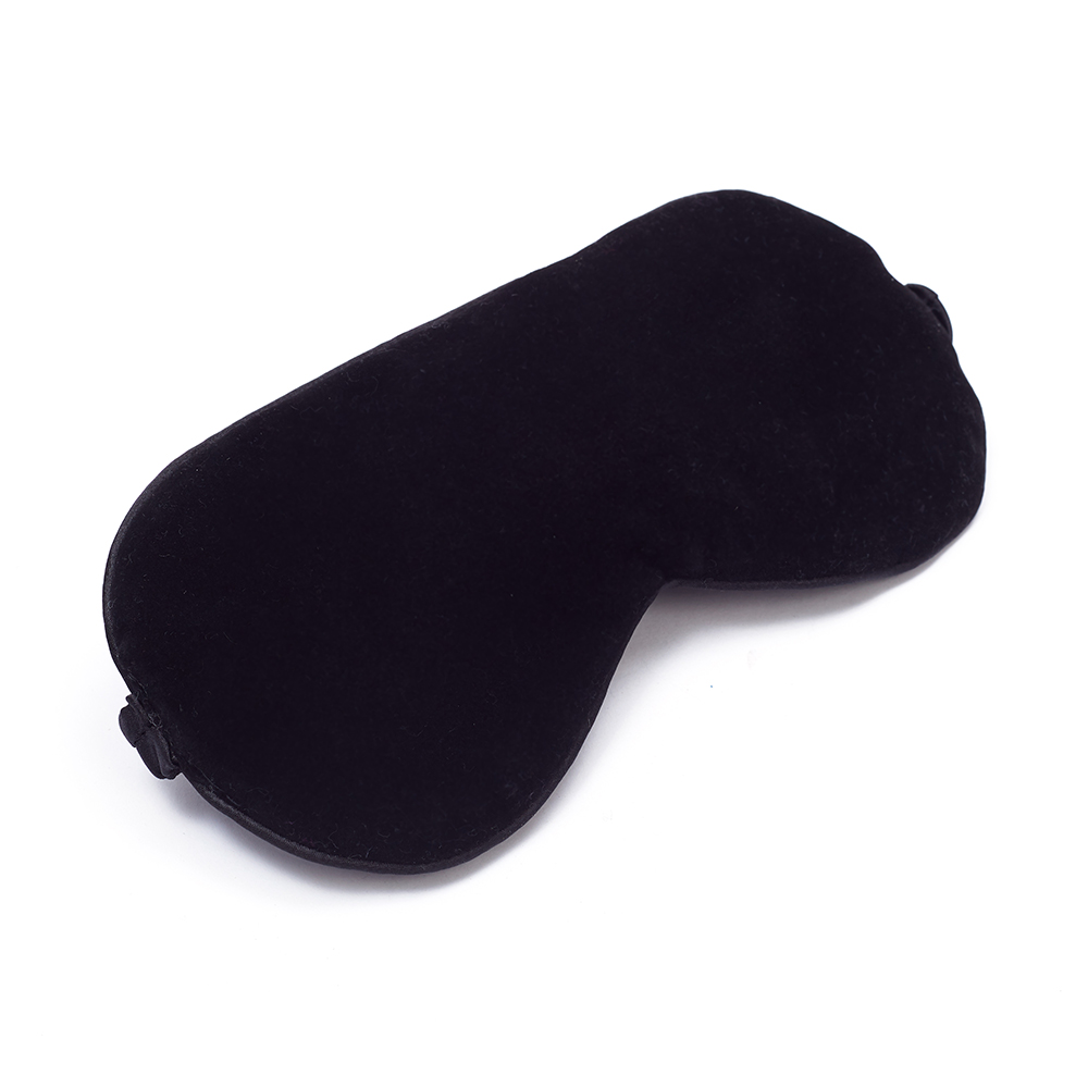 Custom Natural Adjustable Satin Silk Sleeping Eye Shade Cover Eye Mask 