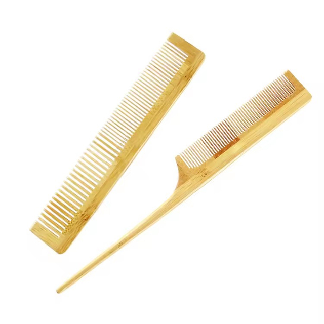 Custom Logo Durable Oval Paddle Bamboo Scalp Massage Hairbrush