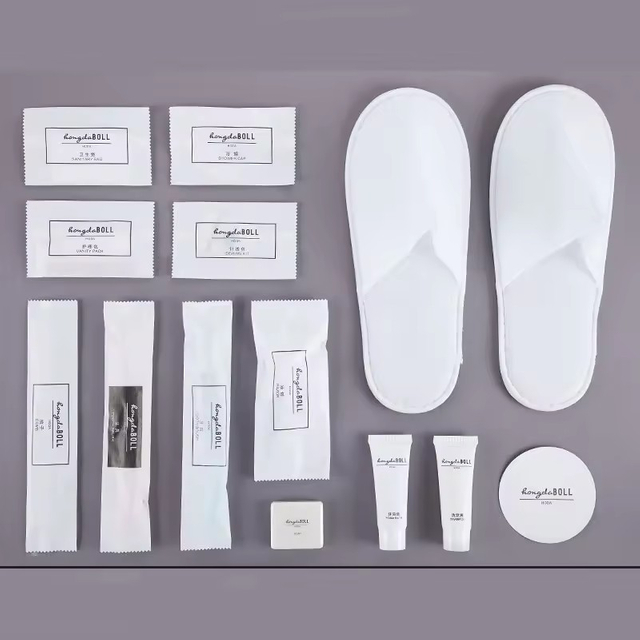 Disposable Unisex Slippers Wash Set Hotel Luxury Bathroom Shampoo Toiletries Amenity Hotel Supplies