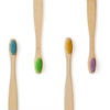 Hotel Bamboo Toothbrush 4 pack Set Adult/Kids Charcoal Free Sample