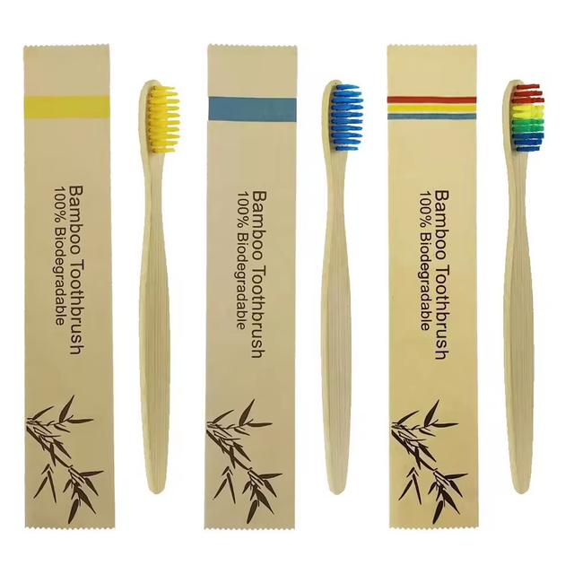 1Pcs Bamboo Toothbrushes Portable Eco Friendly Wooden Tooth Brush