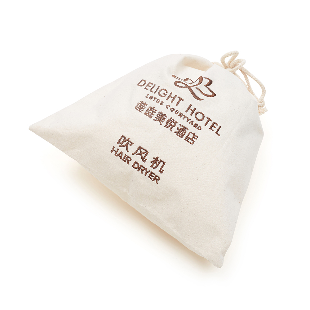 Custom Organic Cotton Drawstring Dust Muslin Gift Pouch Bags With Logo 