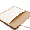 Large Capacity Custom Sublimation Textile Blanks Burlap Shopping Tote Bag For Heat Transfer