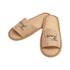 Wholesale Coconut Coir Fiber Natural Hotel Slipper Eco-Friendly Linen Hotel Slippers
