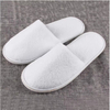 Luxury White Disposable Hotel Slippers Velour Waffle Coral Fleece Slipper 