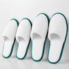 Custom 5 Stars Cheap Luxury Soft Closed Toe Washable White Coral Fleece Disposable Hotel Slippers