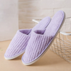 Wholesale Colorful Eco-Friendly Coral Fleece Slippers for Hotel Spa Airline Bedroom Travel Guest