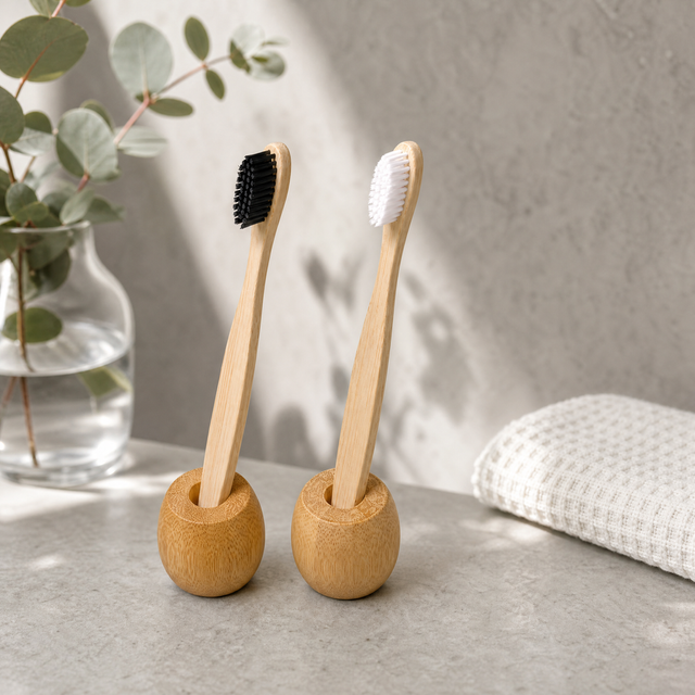 Colorful Nylon Soft Bristles Natural Bamboo Toothbrush Eco-Friendly Organic Travel Individual Card Box Package for Hotel