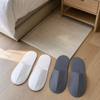 BenBen Disposable Soft Spa Slippers for Hotels Economical One-Time Bathroom Amenities