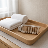 Folding Hair Brush Portable Foldable Travel Hairbrush Comb Straw+pp Hair Comb for Hotel Guest Room Bathroom Amenities