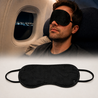 Wholesale in Stock Eco-friendly Disposable Soft Spunlace Non-woven Fabric Eye Mask for Hotel Travel Spa Airline Guest Use