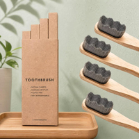 Free Sample Custom Eco-Friendly Biodegradable 10000 Bristle Micro Fiber Nano Bamboo Toothbrush Nylon Ultra Soft Extra Ultra Soft