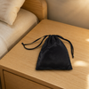 Recyclable Double Imitated Silk Eye Mask with Custom Logo Shading Blind Fold for OEM Brand Hotel Amenities