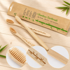 Biodegradable Bamboo Toothbrushes BPA Free Soft Bristles Toothbrushes Natural Eco-Friendly Green and Compostable