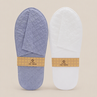 BenBen Factory Direct Sale Disposable Spa Hotel Bathroom Slippers Soft Cotton 28*11cm One-Time Use
