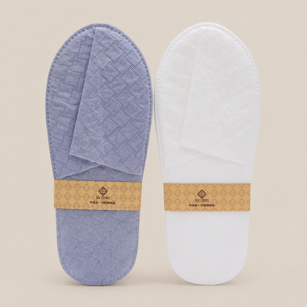 BenBen Factory Direct Sale Disposable Spa Hotel Bathroom Slippers Soft Cotton 28*11cm One-Time Use