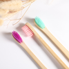 Wholesale Eco-Friendly Soft Bamboo Toothbrush 100% Biodegradable Medium Black Packaging Box for Kids and Adults with Laser logo