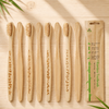 Biodegradable Bamboo Toothbrushes BPA Free Soft Bristles Toothbrushes Natural Eco-Friendly Green and Compostable