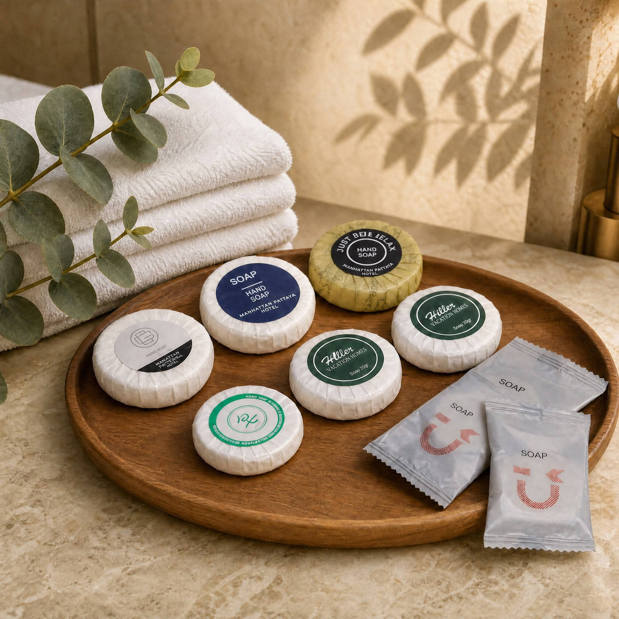 OEM Custom Disposable Portable Lightweight Mini Soap Travel 50g Hospitality Bathroom Guest Hotel Soap