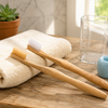 Eco Friendly Bamboo Toothbrush Travel Set with Bamboo Hilder Bamboo Toothbrush Travel Set