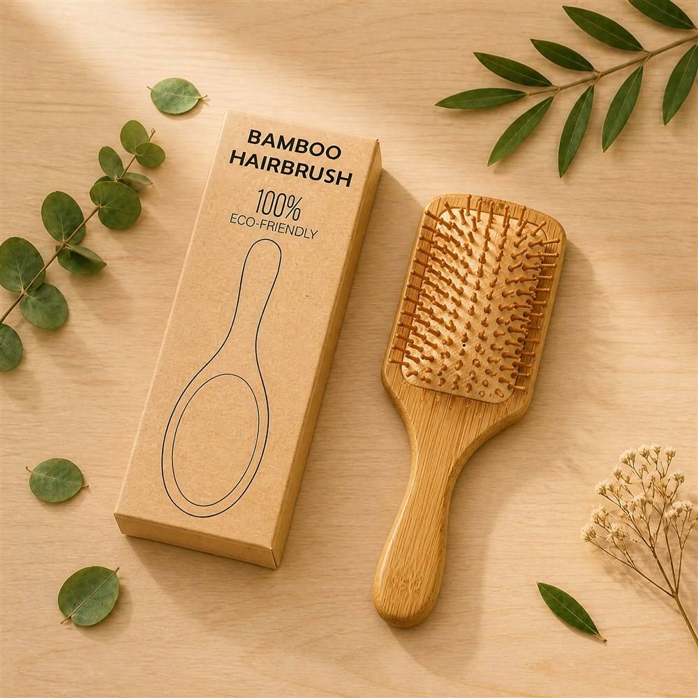 Custom Size Natural Bamboo Comb Personal Wood Comb Suitable for All Ages Hotel Bathroom Supplies