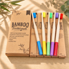 Wholesale Custom Logo Bamboo Toothbrush Biodegradable Recyclable Disposable Soft Bristle Natural Wood for Adults Kids Hotels