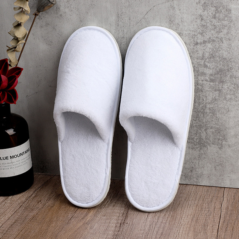 Wholesale Eco-friendly Exquisite Luxury Hotel Spa Soft Slippers Custom Logo Color Disposable Bulk Guestroom Amenities OEM/ODM