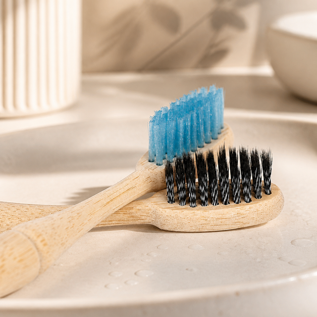 Home Use Soft Bristle Natural Bamboo Toothbrush with Nylon Teeth Whitening Toothbrushes Charcoal